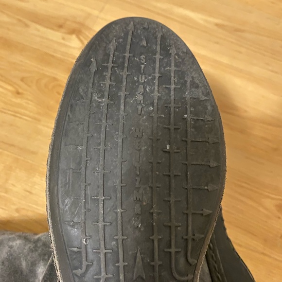 Stuart Weitzman Coinage Grey Slouch Boot - Picture 8 of 9